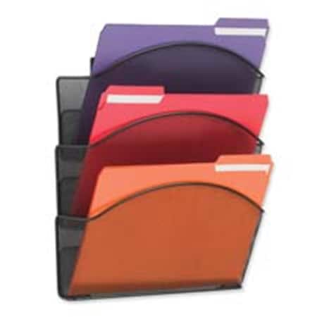 Roomfactory Mesh Wall Pockets- Legal- 15in.x3in.x9in.- BK RO2655296